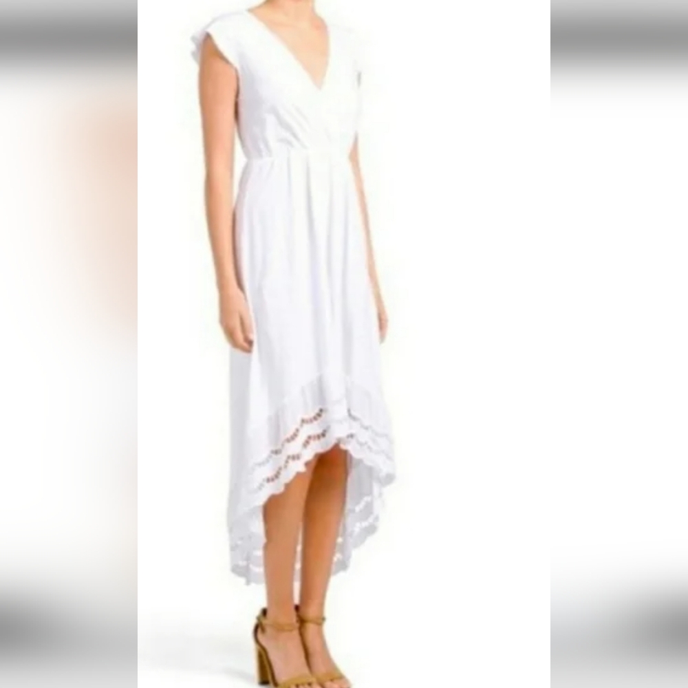 Vanessa  Alexandra hi and Lo Maxi Dress made in Italy size Large